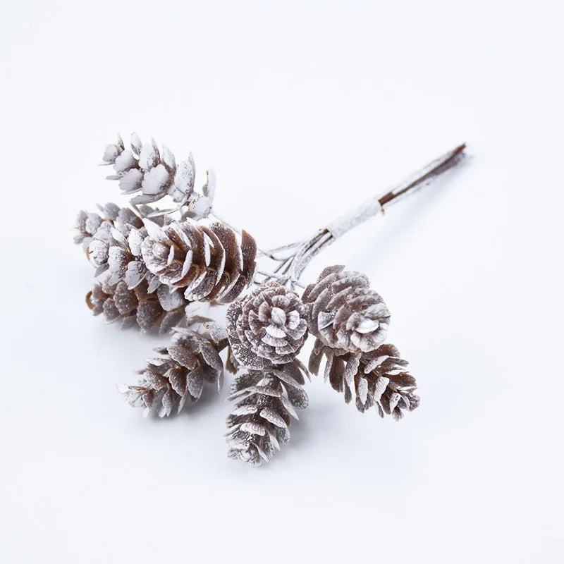 Dekorative Zweige Set von 10 Kunstharz für Weihnachtsdekoration 10 cm x 16 cm 0