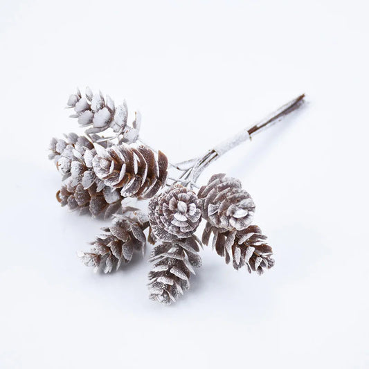 Dekorative Zweige Set von 10 Kunstharz für Weihnachtsdekoration 10 cm x 16 cm 0