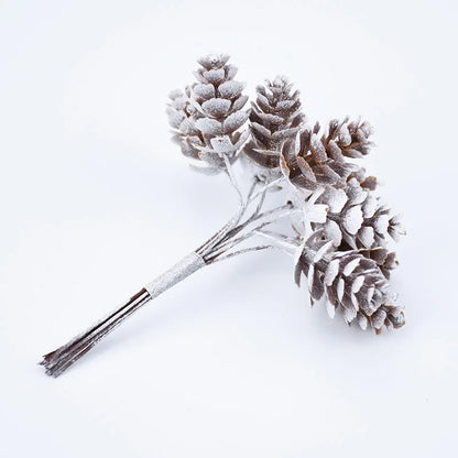 Dekorative Zweige Set von 10 Kunstharz für Weihnachtsdekoration 10 cm x 16 cm 2