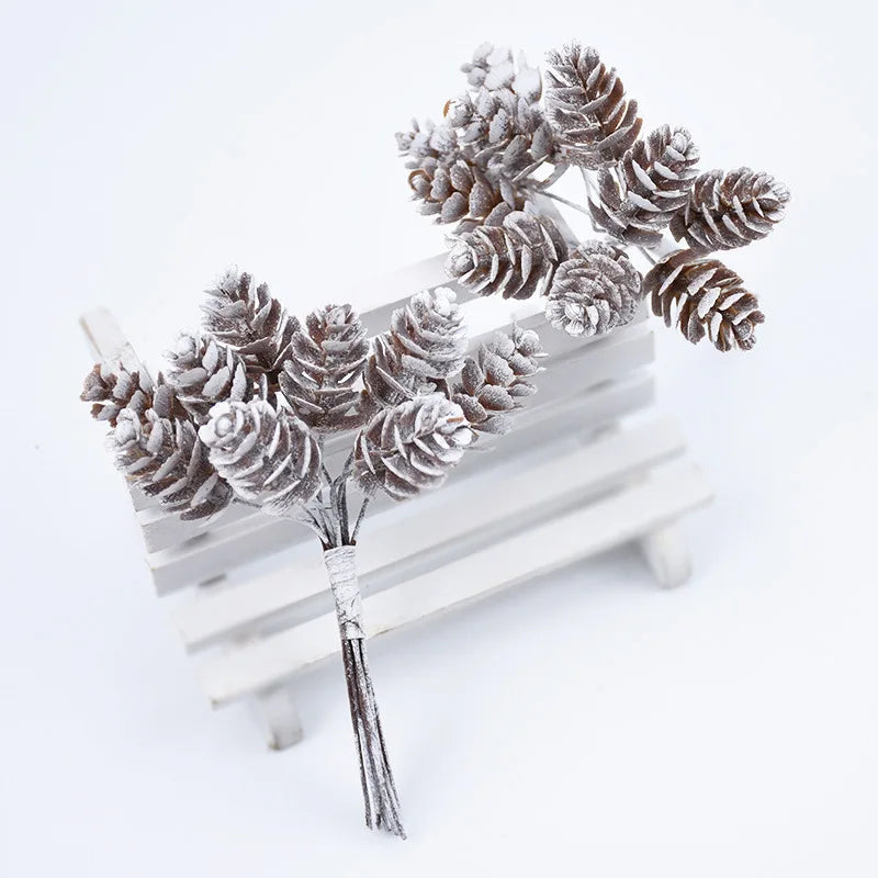 Dekorative Zweige Set von 10 Kunstharz für Weihnachtsdekoration 10 cm x 16 cm 3