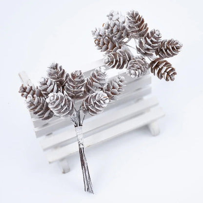 Dekorative Zweige Set von 10 Kunstharz für Weihnachtsdekoration 10 cm x 16 cm 3