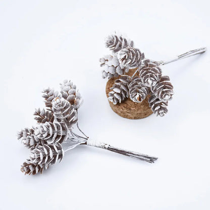 Dekorative Zweige Set von 10 Kunstharz für Weihnachtsdekoration 10 cm x 16 cm 5