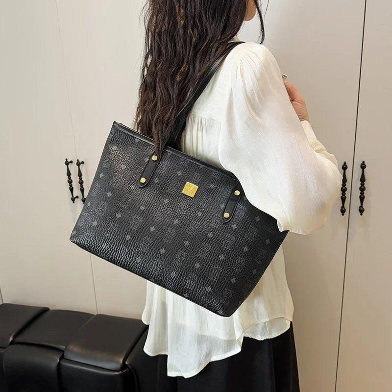 Designer Paris Fashion Crossbody Bag High-End Minimalist Leather Tote Vintage Inspired Commuter Purse Women Elegant Shopper 6