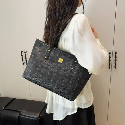Designer Paris Fashion Crossbody Bag High-End Minimalist Leather Tote Vintage Inspired Commuter Purse Women Elegant Shopper 6