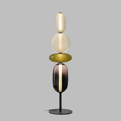 Designer Stehlampe mit Farbwechsel – LED Bogenlampe für Wohnzimmer, moderne Stehleuchte aus Eisen und Glas 13