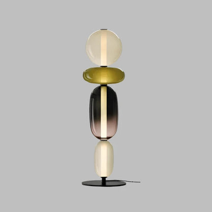Designer Stehlampe mit Farbwechsel – LED Bogenlampe für Wohnzimmer, moderne Stehleuchte aus Eisen und Glas 15