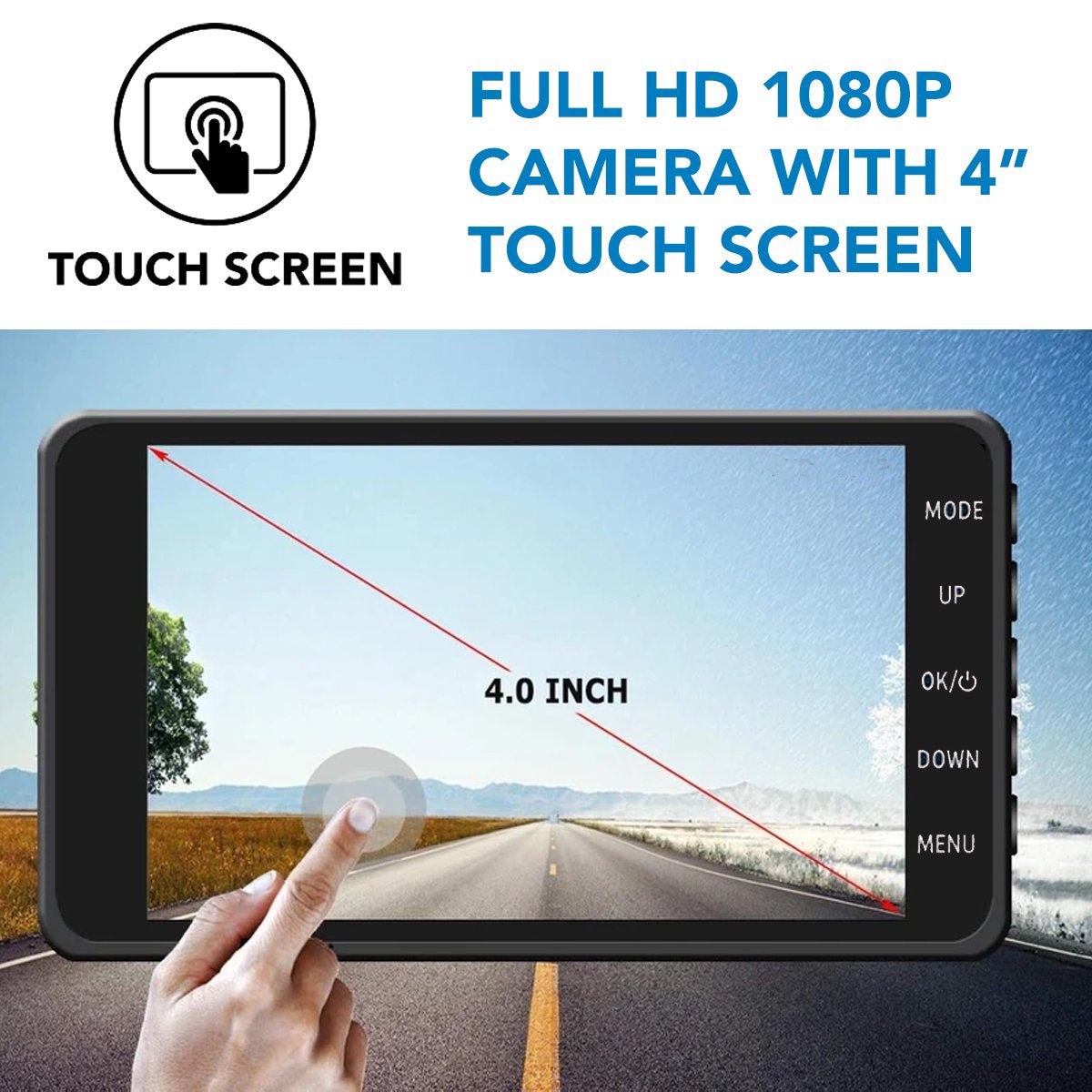 Drahtlose Dashcam Auto Vorne und Hinten 1080P Nachtsicht Weitwinkel G-Sensor 2