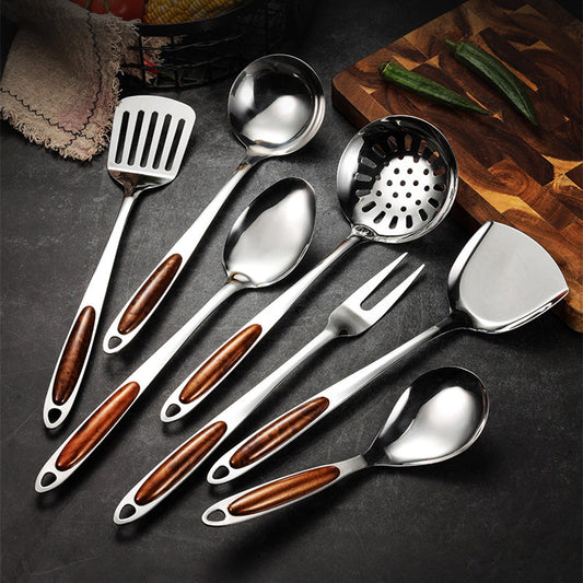 Edelstahl Küchenutensilien Set – 5-teiliges Küchenhelfer Set mit Ergonomischen Griffen für Profis 0