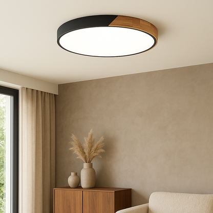 Elaris | Elegante Deckenleuchte aus Holz im skandinavischen Stil 0