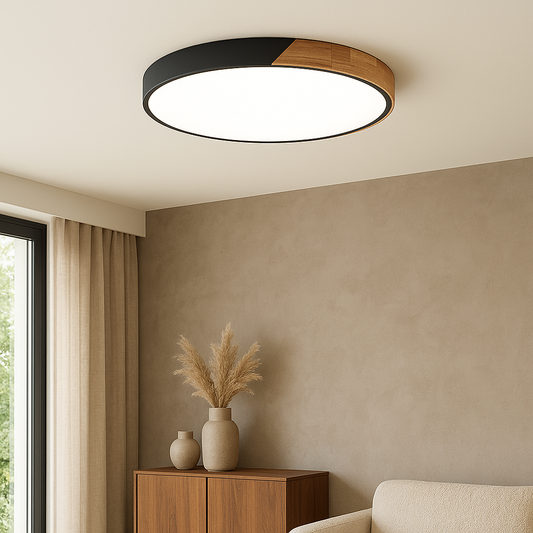 Elaris | Elegante Deckenleuchte aus Holz im skandinavischen Stil 0