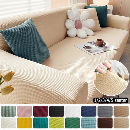 Elastischer Sofabezug aus Jacquard – Wasserabweisend, Rutschfest, Maschinenwaschbar für 1- bis 4-Sitzer Couch 2