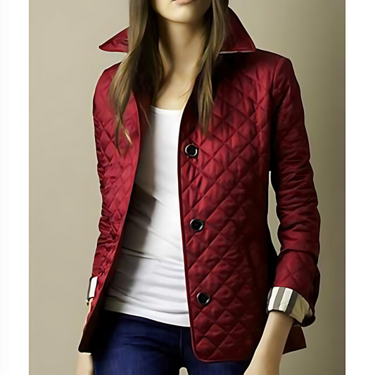Elegant Women's Casual Jacket in Cotton – Comfortable Regular Fit for Spring/Fall Wear 0