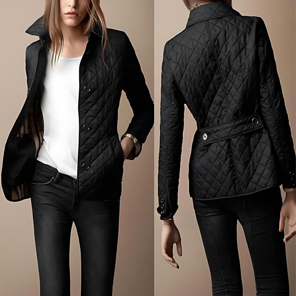 Elegant Women's Casual Jacket in Cotton – Comfortable Regular Fit for Spring/Fall Wear 2