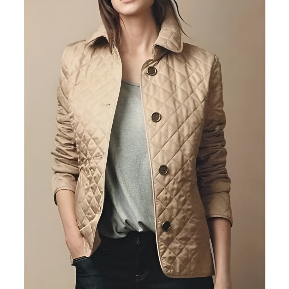 Elegant Women's Casual Jacket in Cotton – Comfortable Regular Fit for Spring/Fall Wear 3