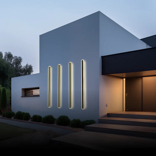 Elegante Edelstahl Außenwandleuchte mit LED – IP65 Wasserdicht für Garten und Balkon, Modernes Design und Energiesparend 5