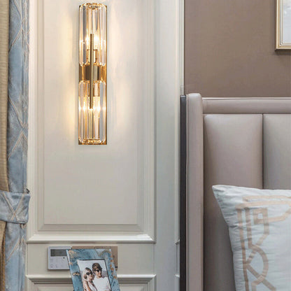 Elegante Kristall Wandleuchte Innen – Modernes Design für Luxuriöse Akzente, LED Beleuchtung, 43x10 cm 0