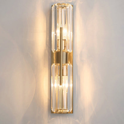 Elegante Kristall Wandleuchte Innen – Modernes Design für Luxuriöse Akzente, LED Beleuchtung, 43x10 cm 2