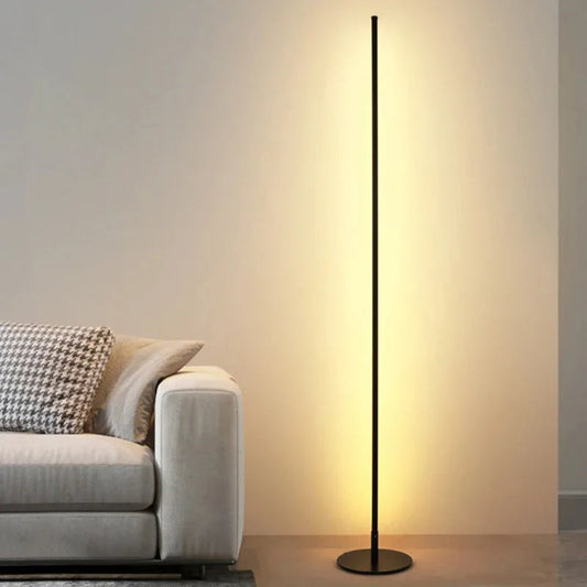 Elegante LED-Stehlampe FLORENCE für Wohnzimmer – Minimalistisches Design, Blendfreies Licht, 140 cm Hoch, Energieeffizient 0