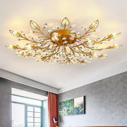 Elegante Luxus-Deckenleuchte aus Kristall 1