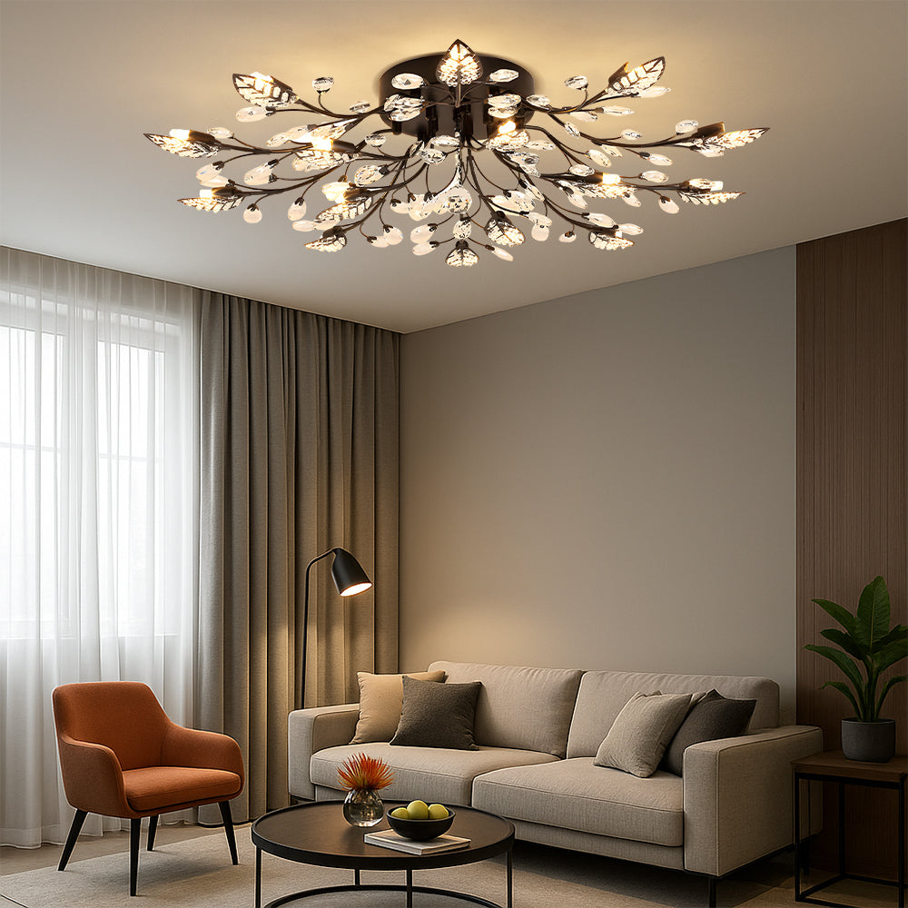 Elegante Luxus-Deckenleuchte aus Kristall 3