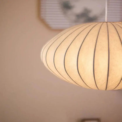 Elegante Pendelleuchte mit Seidenfinish für Esszimmer und Wohnzimmer – Minimalistische Hängeleuchte im Japandi-Stil 2