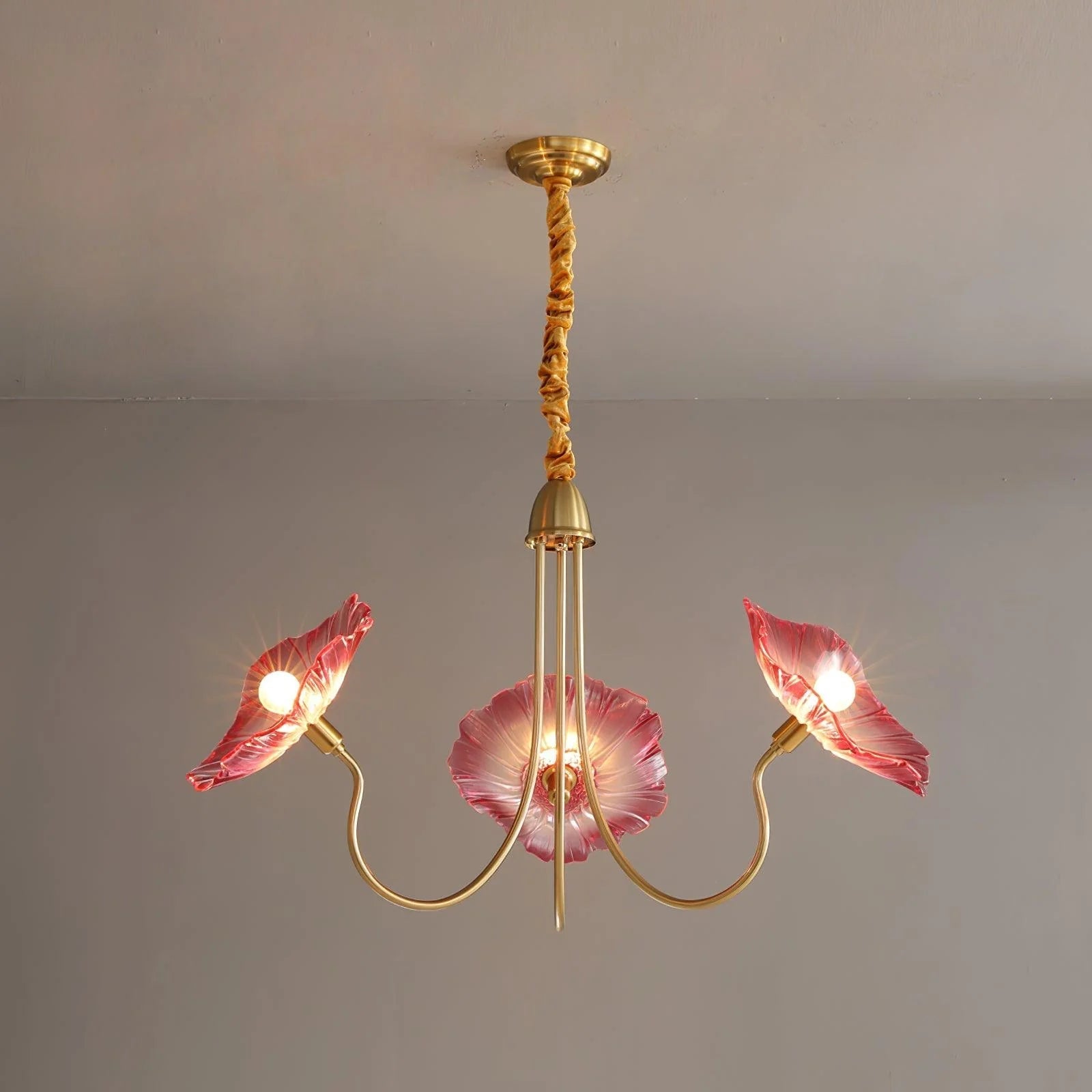 Eleganter Lotusblatt-Kronleuchter 7