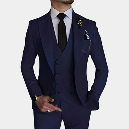 Eleganter dreiteiliger Herrenanzug für Hochzeiten und formelle Anlässe 5