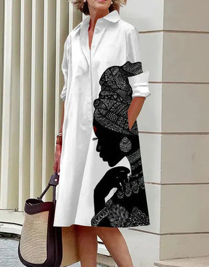 Elegantes, lässiges, bedrucktes Damenkleid – schmeichelhafter Sommerstil für jeden Anlass 0