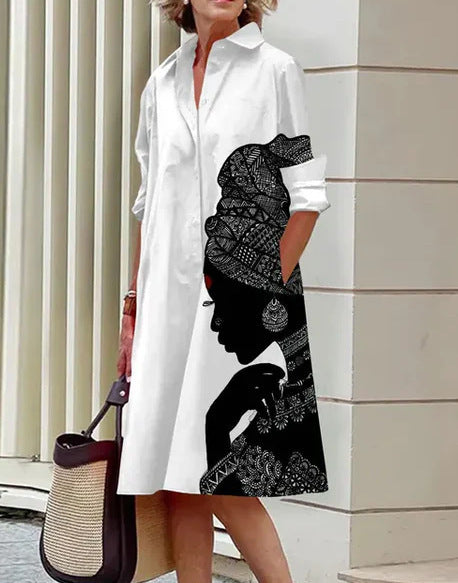 Elegantes, lässiges, bedrucktes Damenkleid – schmeichelhafter Sommerstil für jeden Anlass 0