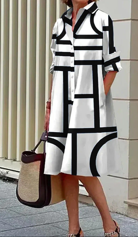 Elegantes, lässiges, bedrucktes Damenkleid – schmeichelhafter Sommerstil für jeden Anlass 7