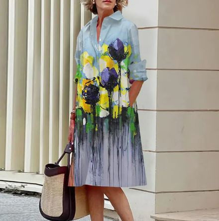 Elegantes, lässiges, bedrucktes Damenkleid – schmeichelhafter Sommerstil für jeden Anlass 9