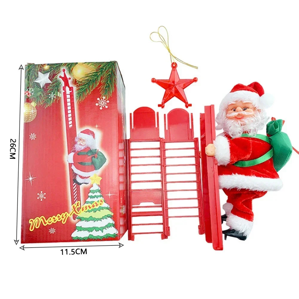 Elektrische Weihnachtsmann-Dekoration mit Musik – 70 cm Hohe Weihnachtsdeko für Festliche Stimmung 2