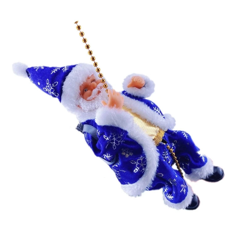 Elektrisches Weihnachtsmann Spielzeug Kletterleiter Interaktiv Kunststoff 30 cm 5
