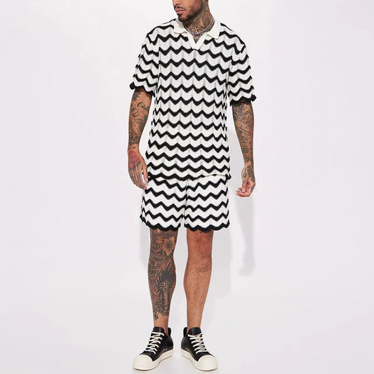 Herren Sommerset Polo Shorts Atmungsaktiv Trendy Gestrickt-1