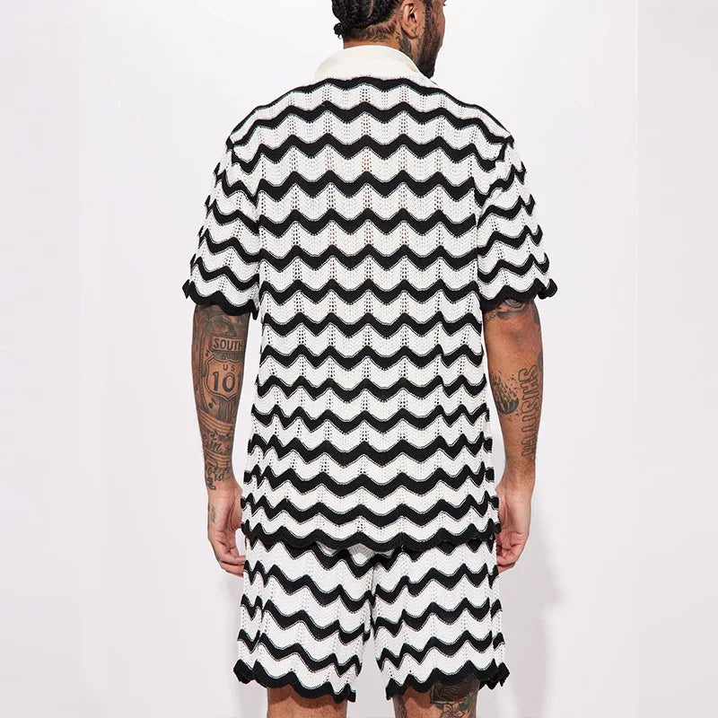 Herren Sommerset Polo Shorts Atmungsaktiv Trendy Gestrickt-2
