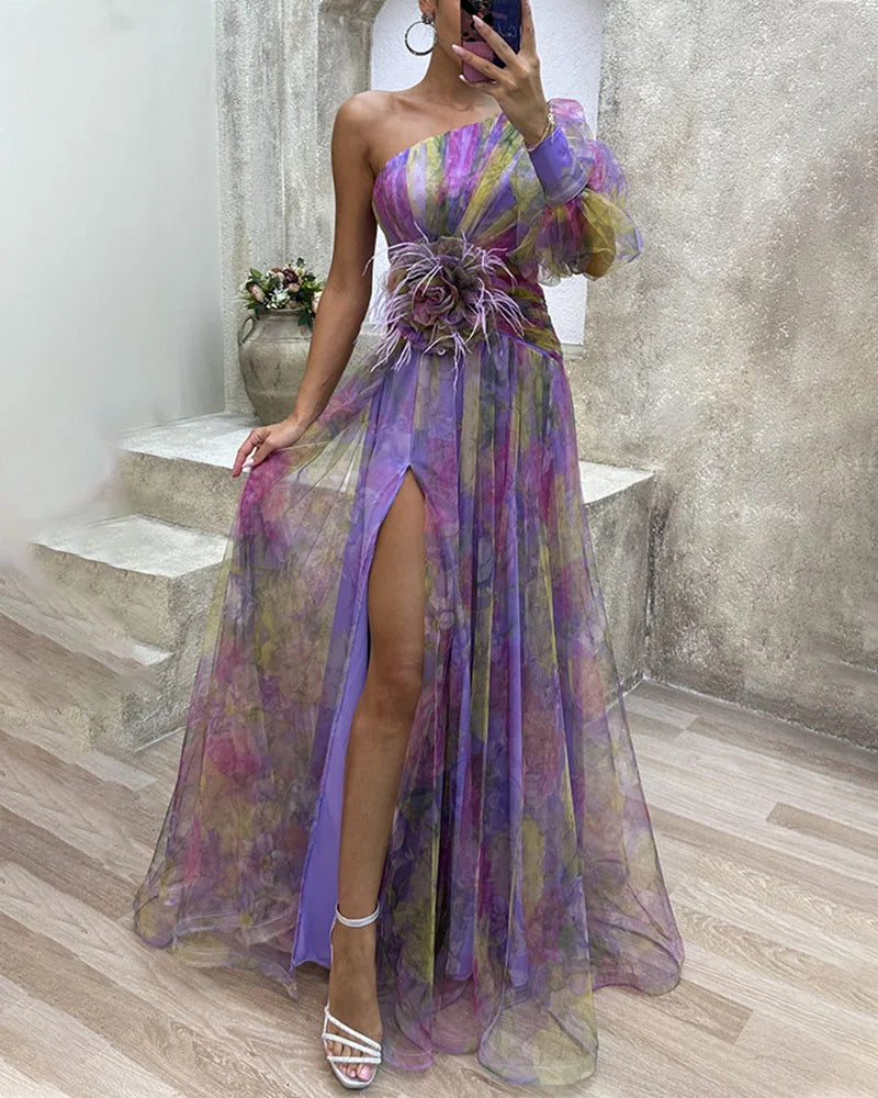 ElysianCharm – Elegantes Off-Shoulder-Kleid für einen bezaubernden Look 3