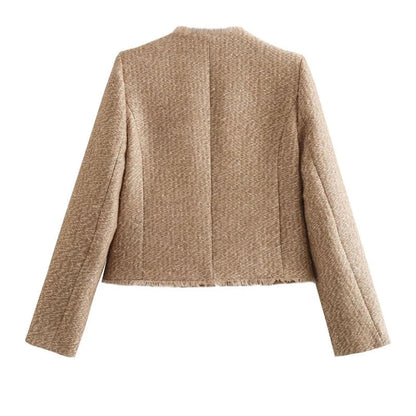Emma | Elegante Gekürzte Damenjacke für Herbst und Winter 5