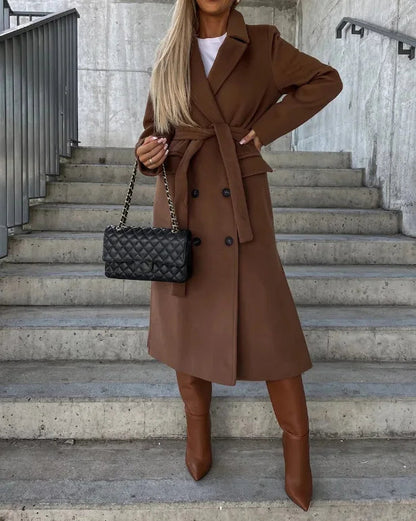 Emma | Eleganter Langer Wintermantel für Damen 2