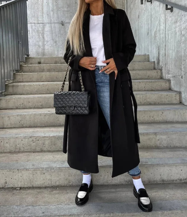 Emma | Eleganter Langer Wintermantel für Damen 3