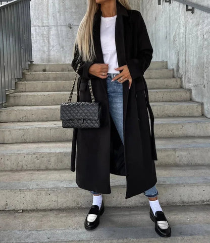 Emma | Eleganter Langer Wintermantel für Damen 3