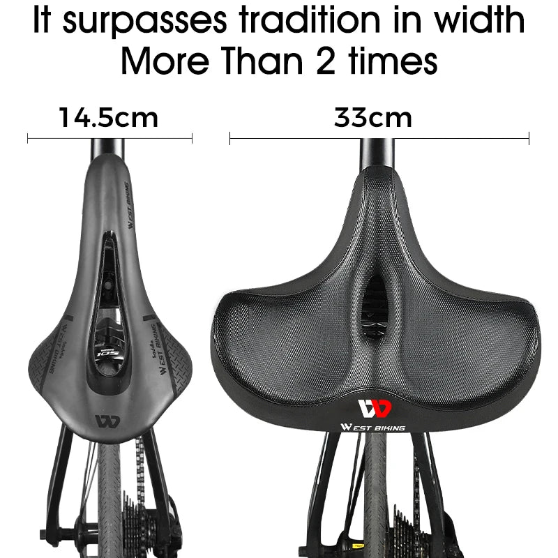 Ergonomischer Fahrradsitz mit dicker Polsterung – Bequemster Fahrradsitz für Mountainbikes und Rennräder, atmungsaktives Design 4