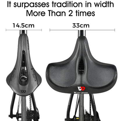 Ergonomischer Fahrradsitz mit dicker Polsterung – Bequemster Fahrradsitz für Mountainbikes und Rennräder, atmungsaktives Design 4