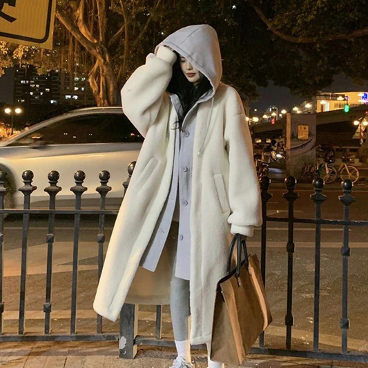 Erika | Lange Winterjacke mit Kapuze für Damen 0