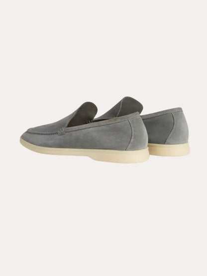 Ethan | Elegante Atmungsaktive Suede Loafers in Dunkelgrau 1