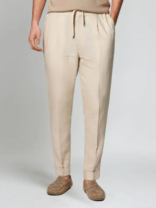 Ethan | Elegante Bequeme Leinenhose Herren 0