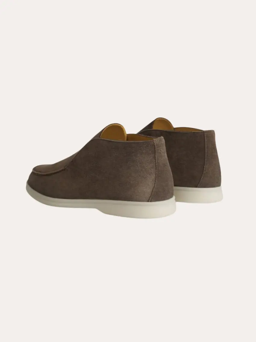 Ethan | Elegante Dunkelgraue Suède Loafers 1
