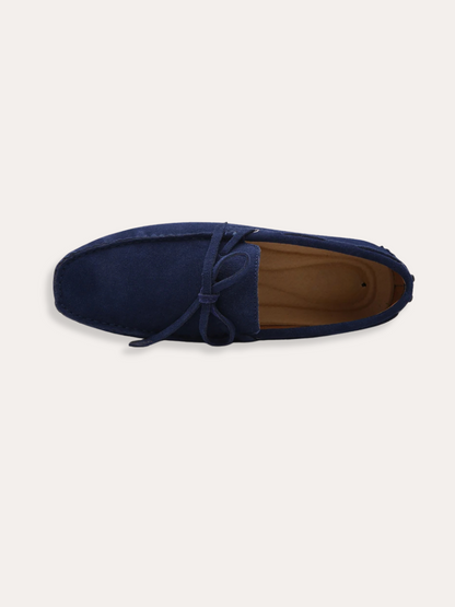 Ethan | Elegante Hochwertige Suède Driving Loafers in Marineblau 2