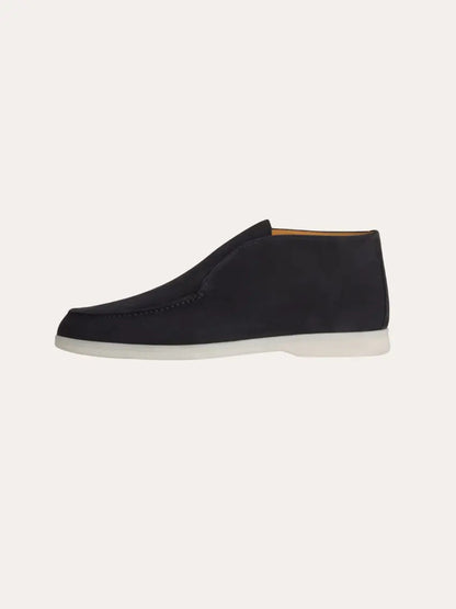 Ethan | Elegante Navy Blau Suède City Loafers 3