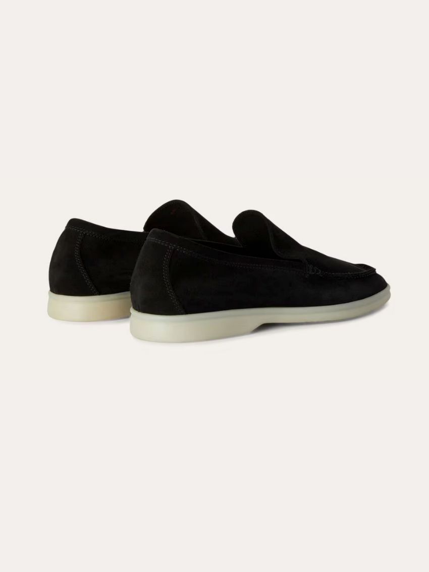 Ethan | Elegante Wildleder Loafers Herren Schwarz 2