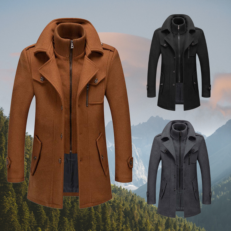 Ethan | Eleganter Warmer Wintermantel Herren 1